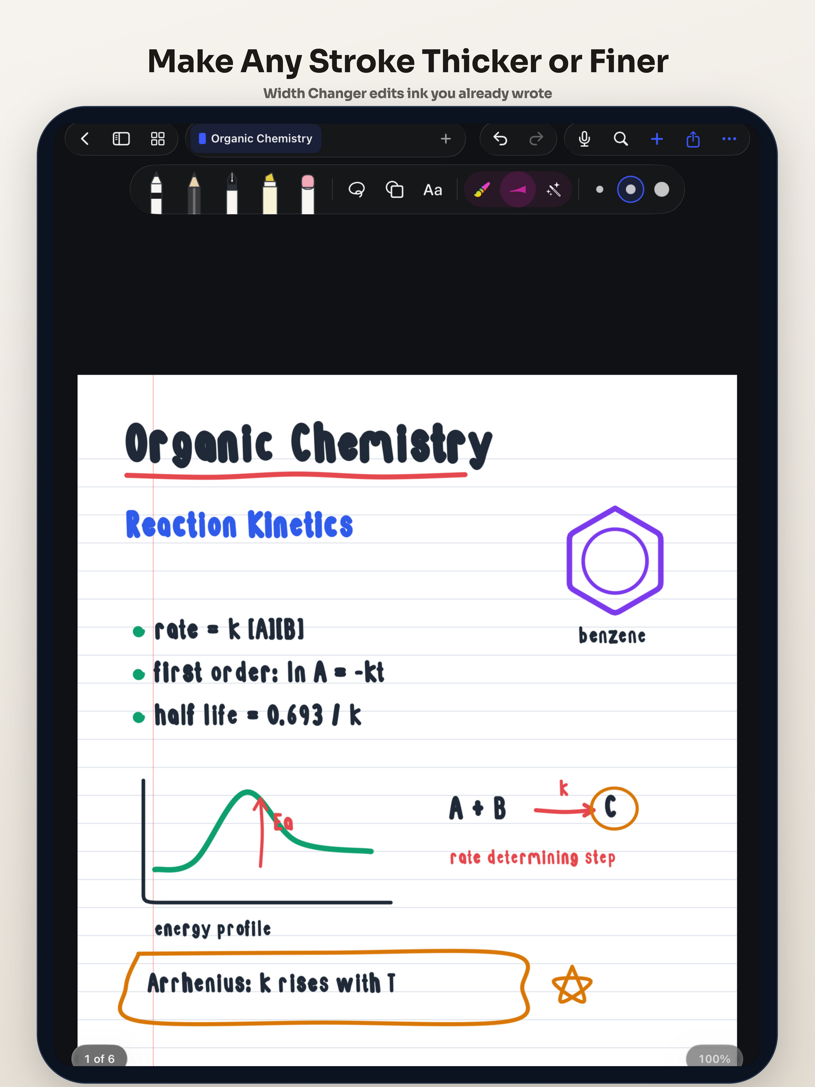 Width Changer on iPad